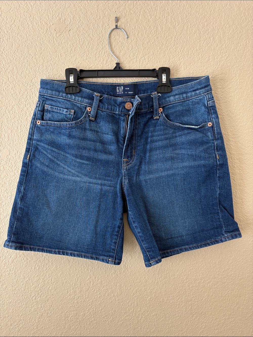 GAP Women's Dark Blue Denim Jean Shorts